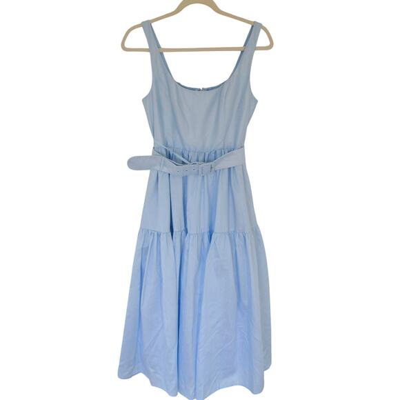 Alice Belted Tiered Midi Dress Size 2 - Picture 6 of 10